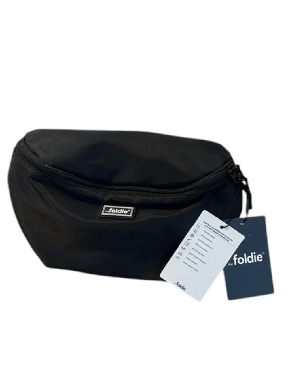 THE FOLDIE Black Crossbody Unisex Anti-Theft RFID PACK Bag NWT